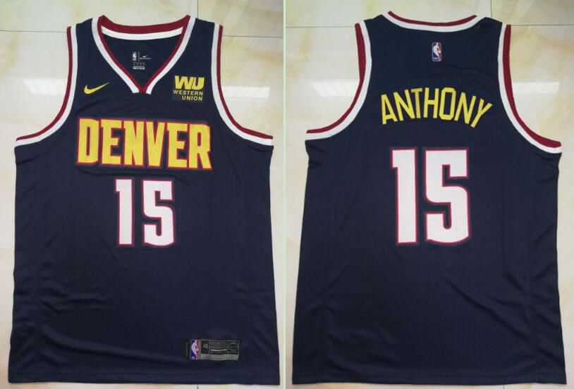 Men Denver Nuggets #15 Jokic Blue City Edition Game Nike NBA Jerseys->denver nuggets->NBA Jersey